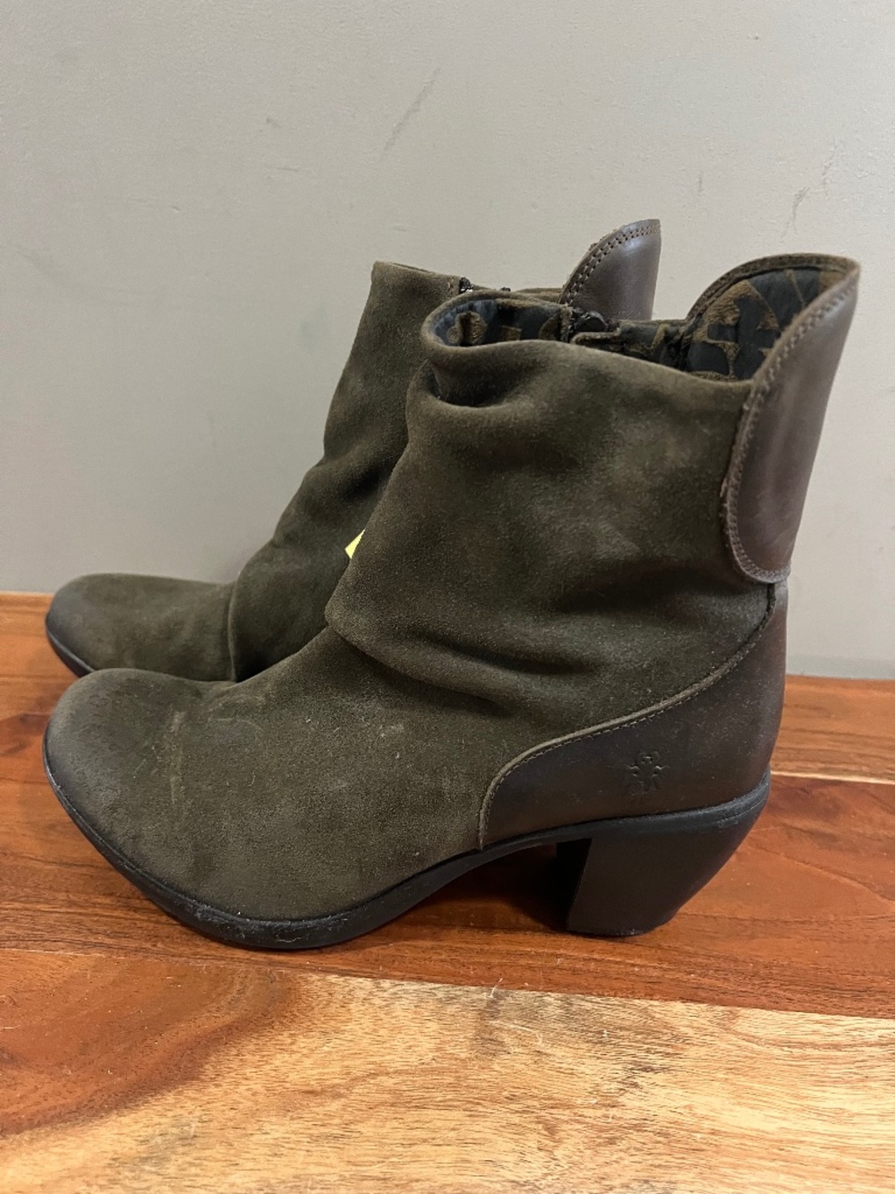 Fly London Hota Suede Heeled Ankle Boots